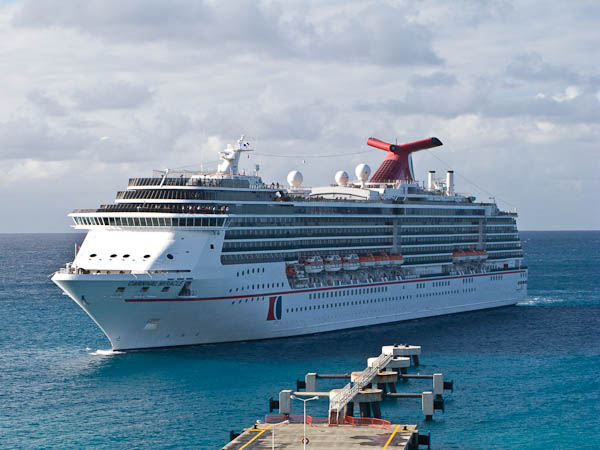 Carnival Miracle arriving in St Maarten