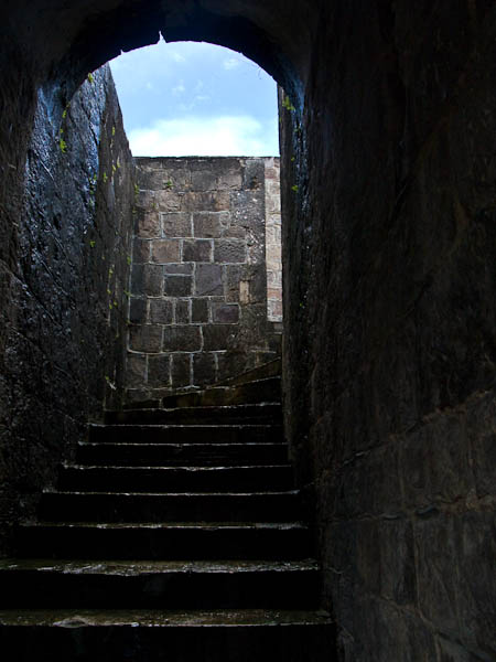 Brimstone Hill Fortress on the Island of St Kitts