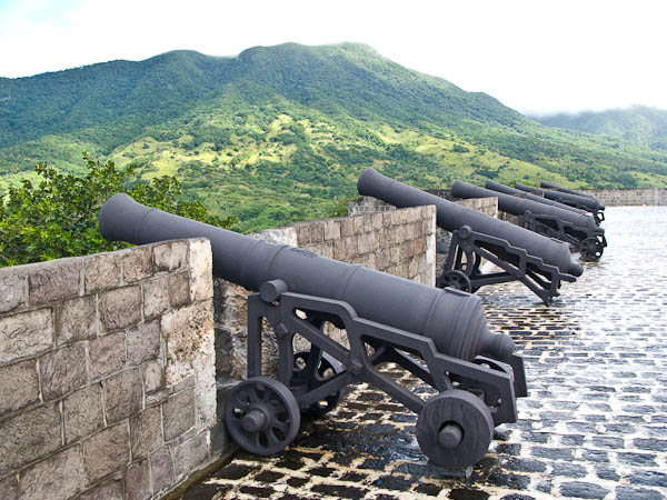 Brimstone Hill Fortress on the Island of St Kitts