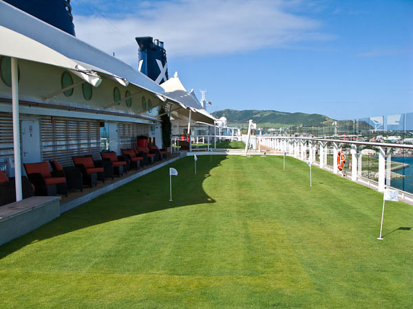 The Lawn Club, natural grass growing on Celebrity Solstice