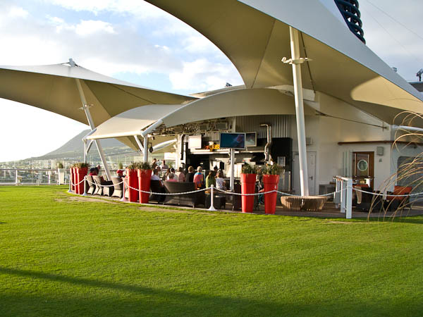 The Lawn Club, natural grass growing on Celebrity Solstice