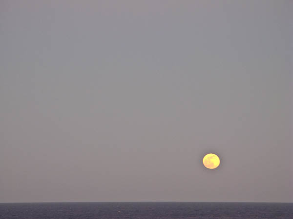 Full moon rising at sea, aboard Celebrity Solstice