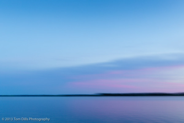 Motion blur at sunset in Belhaven, North Carolina