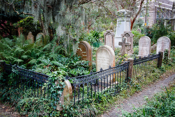 Graveyard behind the Unitarian Church, Charleston, South Carolina