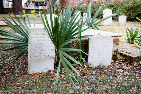 Graveyard at St Peter's Episcopal Church in Washington, North Carolina