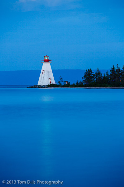 Kidston Island Lighthouse, Bras d'Or Lake, Baddeck, Nova Scotia