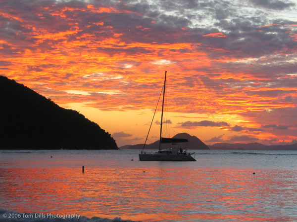 Sunset, Cane Garden Bay, Tortola, British Virgin Islands