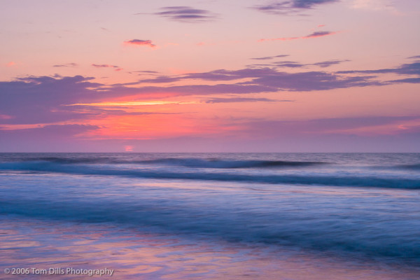 Sunrise on the beach, Litchfield Beach, SC