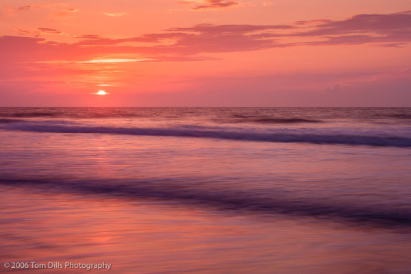 Sunrise on the beach, Litchfield Beach, SC