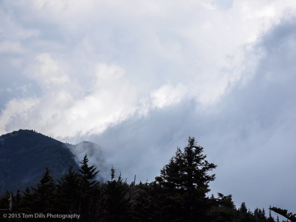 Storm clouds over Mount Mitchell, Mount Mitchell State Park, North Carolina