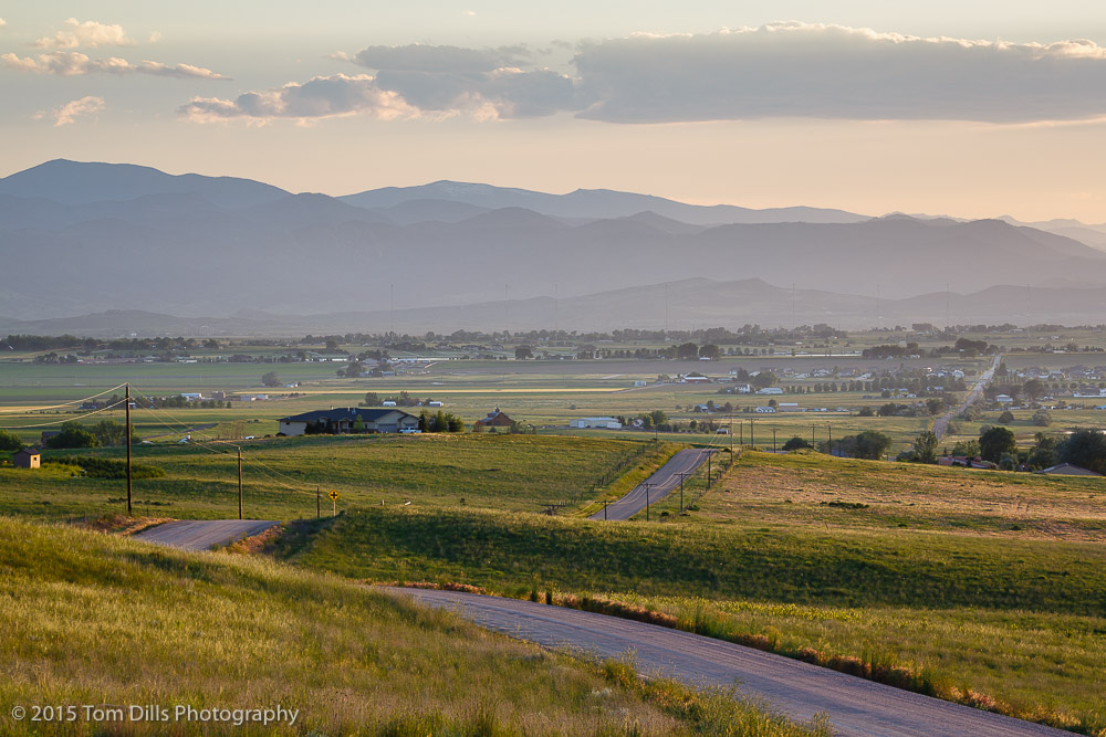 Sunset along the Front Range of Colorado somewhere north of Fort Collins, Colorado