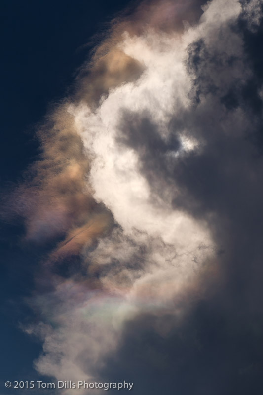 Afternoon cloud formation over Washington, North Carolina