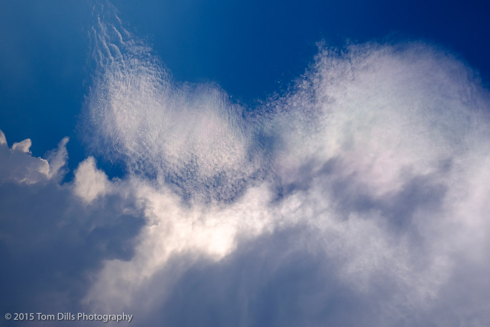 Cloud formations over Washington, North Carolina