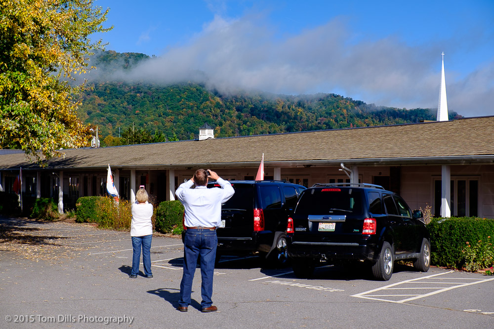 Pictures of people taking pictures, Waynesville, North Carolina